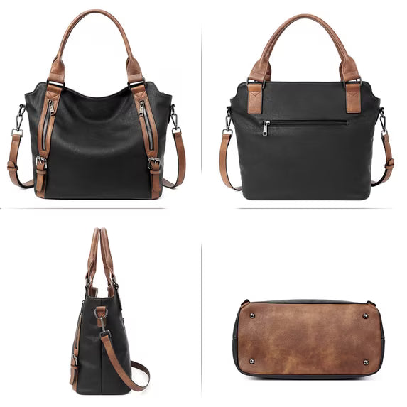 GAEKEAO Purses and Handbag for Women Leather Tote Bag Purse and Handbags, Satchel Shoulder Crossbody Top Handle Bags with Zipper