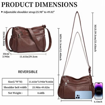 GAEKEAO Crossbody Bags for Women Floral Travel Crossbody Purses Leather Handbags Medium Shoulder bag with Adjustable Strap