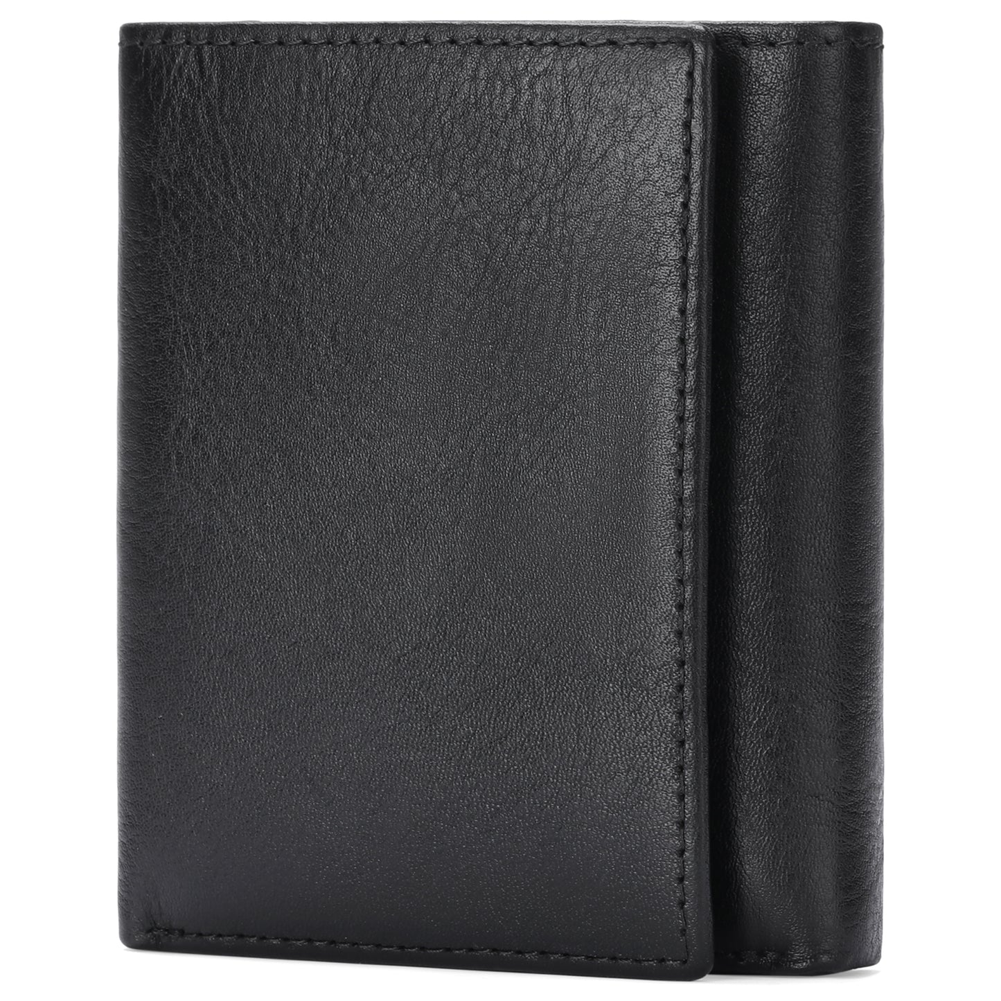 GAEKEAO Real Leather Trifold Wallet for Men with RFID Blocking Credit Card Holde Wallet 2 ID Compartment