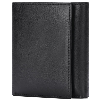 GAEKEAO Real Leather Trifold Wallet for Men with RFID Blocking Credit Card Holde Wallet 2 ID Compartment