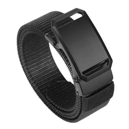 GAEKEAO Belt for Men Stretch Nylon Ratchet Belt Web Work Men Belts with Automatic Slide Buckle，Adjustable Trim to Fit