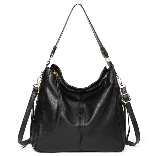 GAEKEAO Hobo Bags for Women Large Leather Purses and Handbags Crossbody Tote Shoulder Bag with Side Pockets Adjustable Strap