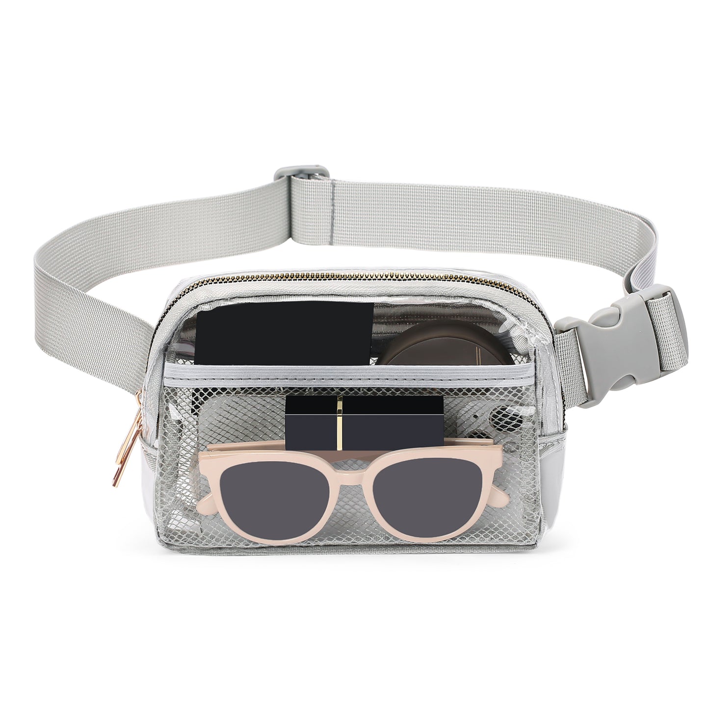 GAEKEAO Clear Stadium-Approved Fanny Pack, Waterproof Crossbody Belt Bag for Men and Women