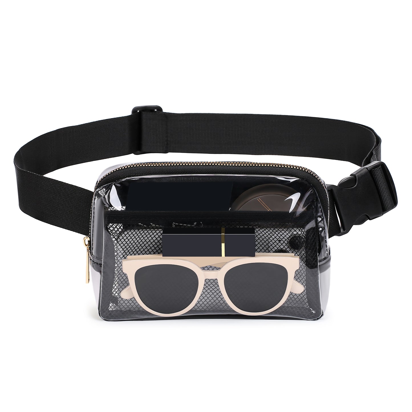 GAEKEAO Clear Stadium-Approved Fanny Pack, Waterproof Crossbody Belt Bag for Men and Women