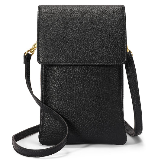 Gaekeao crossbody bag for women phone Leather wallet purses with rfid blocking ，Adjustable and removabler strap