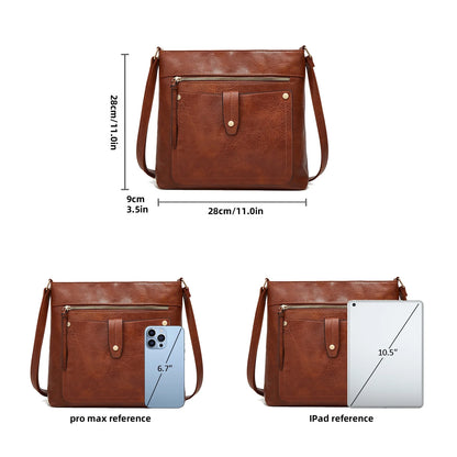 GAEKEAO Hobo Bags for Women Large Leather Purses and Handbags Crossbody Tote Shoulder Bag with Side Pockets Adjustable Strap