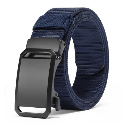 GAEKEAO Belt for Men Stretch Nylon Ratchet Belt Web Work Men Belts with Automatic Slide Buckle，Adjustable Trim to Fit