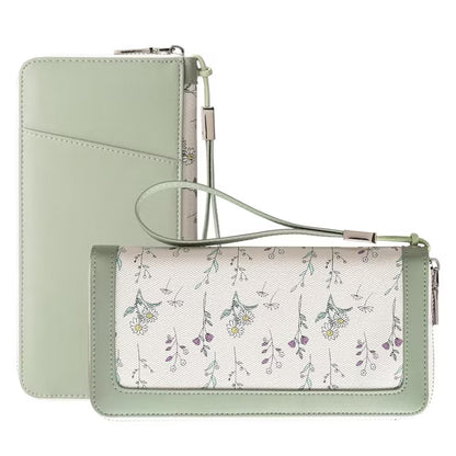 GAEKEAO Wristlet Wallets for Women RFID Blocking Large Capacity Clutch Wallet Vegan Leather Zip Around Ladies Long Purse