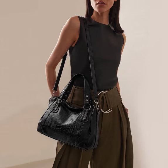 GAEKEAO Women’s Satchel Handbag Spacious Shoulder Purse with Detachable Strap