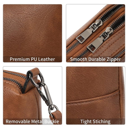 GAEKEAO Women’s Small Crossbody Bag Vegan Leather Shoulder Purse Adjustable Strap Compact Travel Handbag for Daily Use