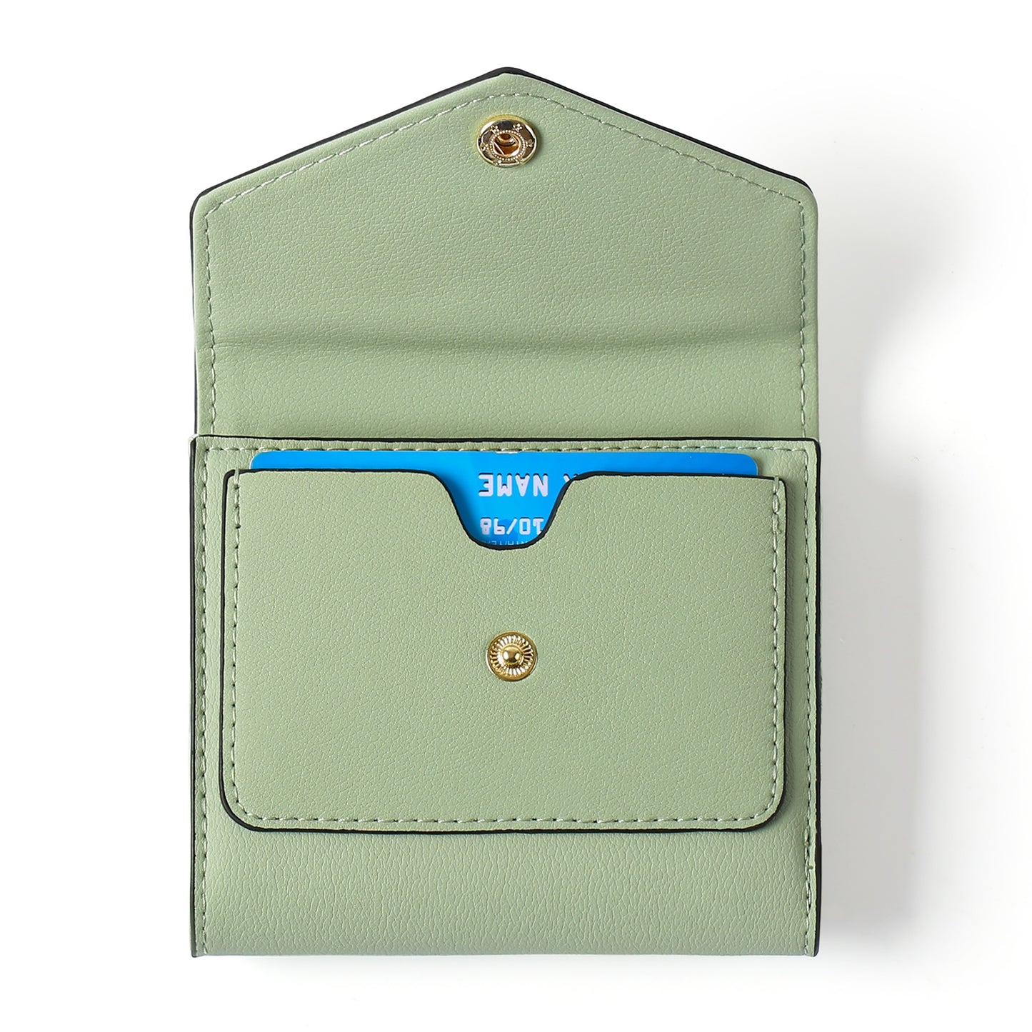 GAEKEAO Small Wallet for Women Leather RFID Blocking Credit Card Holder Organizer Mini Bifold Zipper Coin Purse