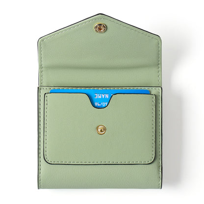 GAEKEAO Small Wallet for Women Leather RFID Blocking Credit Card Holder Organizer Mini Bifold Zipper Coin Purse