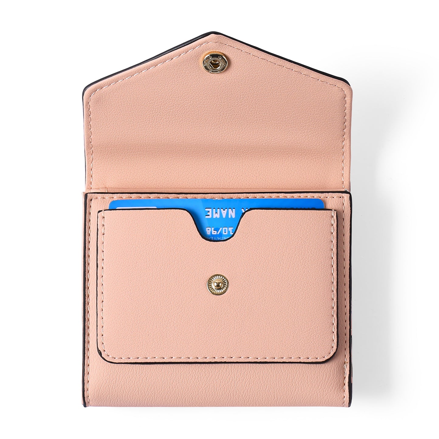 GAEKEAO Small Wallet for Women Leather RFID Blocking Credit Card Holder Organizer Mini Bifold Zipper Coin Purse