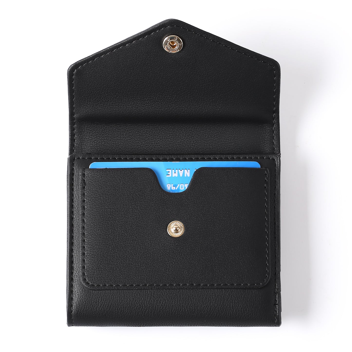 GAEKEAO Small Wallet for Women Leather RFID Blocking Credit Card Holder Organizer Mini Bifold Zipper Coin Purse