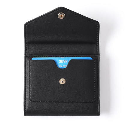 GAEKEAO Small Wallet for Women Leather RFID Blocking Credit Card Holder Organizer Mini Bifold Zipper Coin Purse
