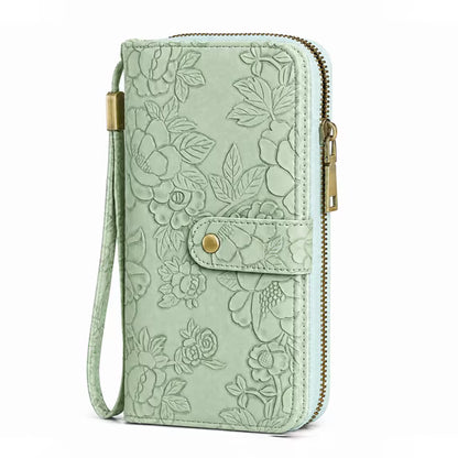 GAEKEAO Credit Card Holder Wallet for Women RFID Blocking Wallets Vegan Leather Large Capacity Zipper Card Case Organizer