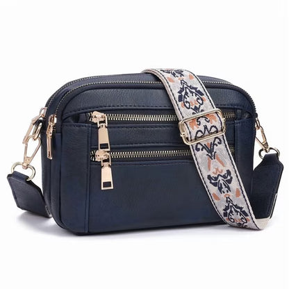 GAEKEAO Crossbody Purse for Women Leather Medium Shoulder Handbags with Adjustable Strap Multi Pockets Women Purse for Travel