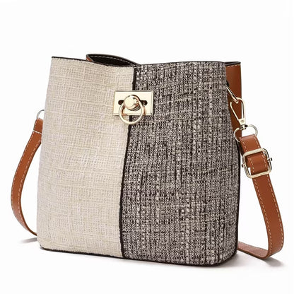 GAEKEAO Crossbody Purses for Women Vegan Leather Bucket Bags Trendy Ladies Handbag Shoulder Purse Multi Pockets
