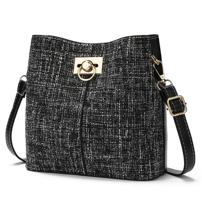 GAEKEAO Crossbody Purses for Women Vegan Leather Bucket Bags Trendy Ladies Handbag Shoulder Purse Multi Pockets