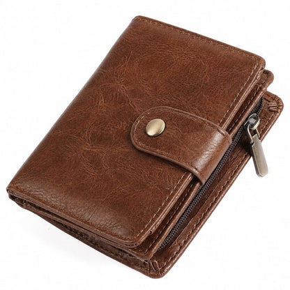 GAEKEAO Men's Wallet Samll RFID Blocking Bifold Wallet for Men Leather Credit Card Holder 11 Card Slots