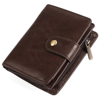 GAEKEAO Men's Wallet Samll RFID Blocking Bifold Wallet for Men Leather Credit Card Holder 11 Card Slots